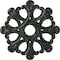 Ekena Millwork Angel Ceiling Medallion (Canopies up to 4 3/8"), 20 7/8"OD x 3 5/8"ID x 1"P, Painted Turtle Crackle CM20ANPTC - alternate 1